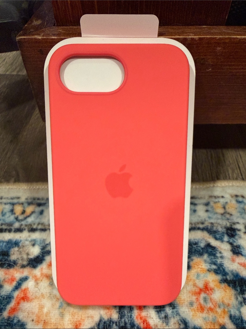 Apple Silicone MagSafe iPhone 17e Case - Bright Guava